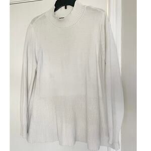 Jessica London White High Neck Sweater 18/20 Womens